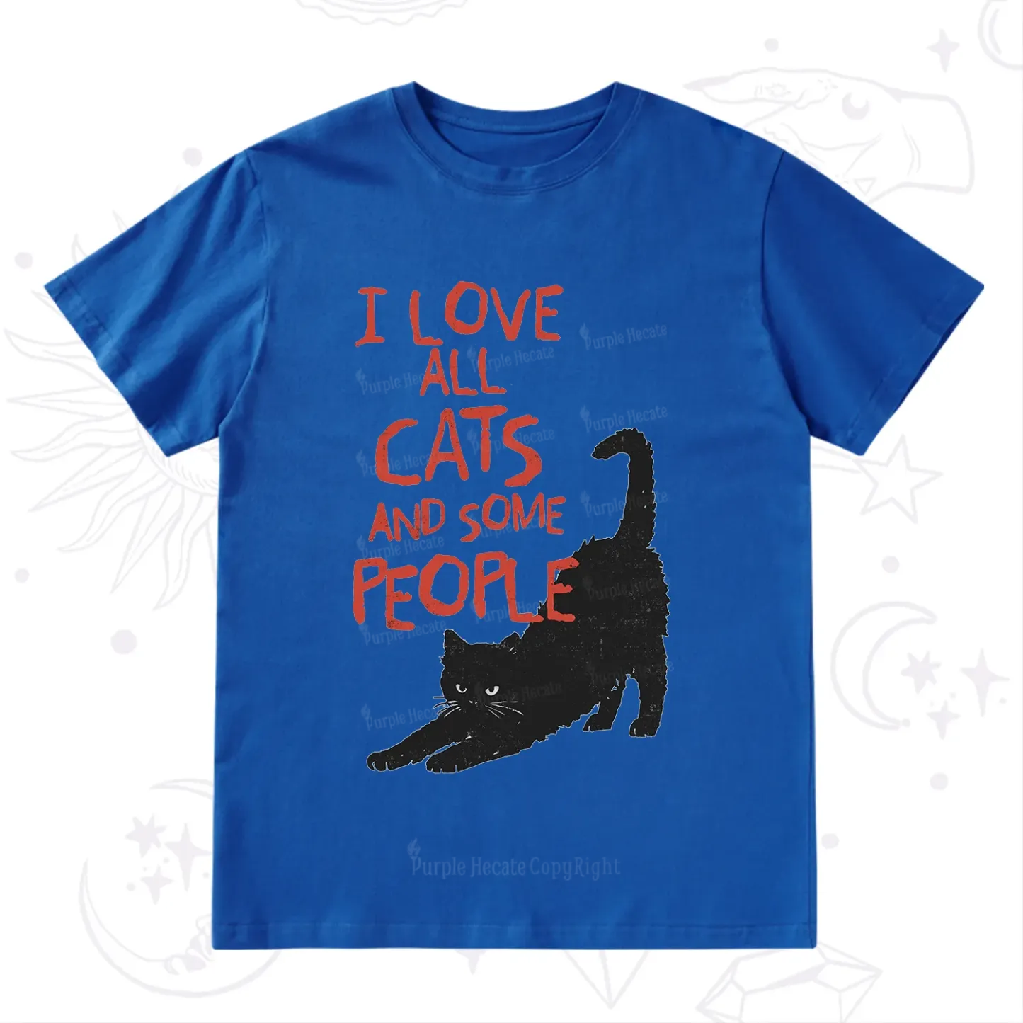 Purplehecate I Love All Cats and Some People T-Shirt