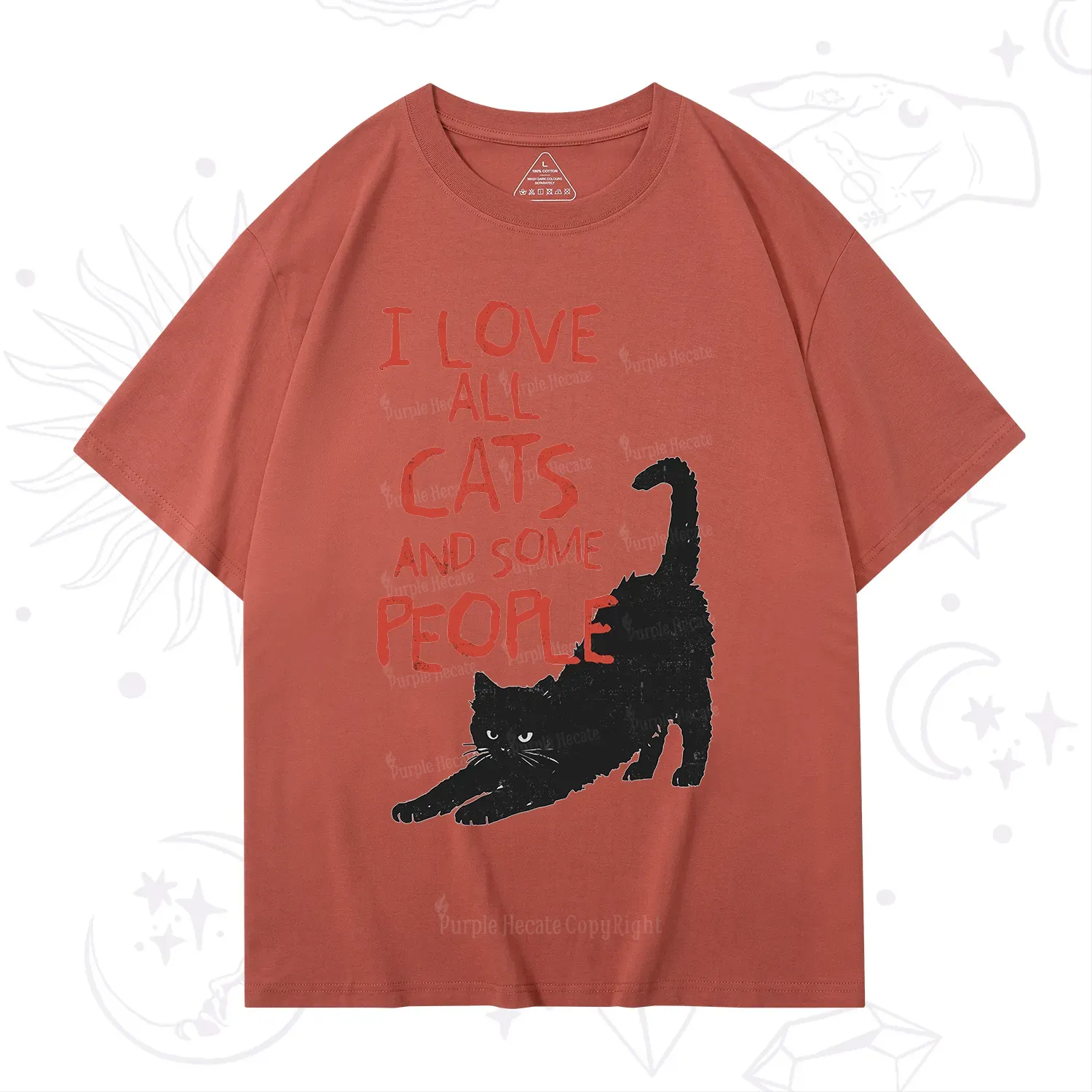 Purplehecate I Love All Cats and Some People T-Shirt
