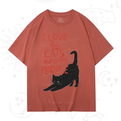 Purplehecate I Love All Cats and Some People T-Shirt