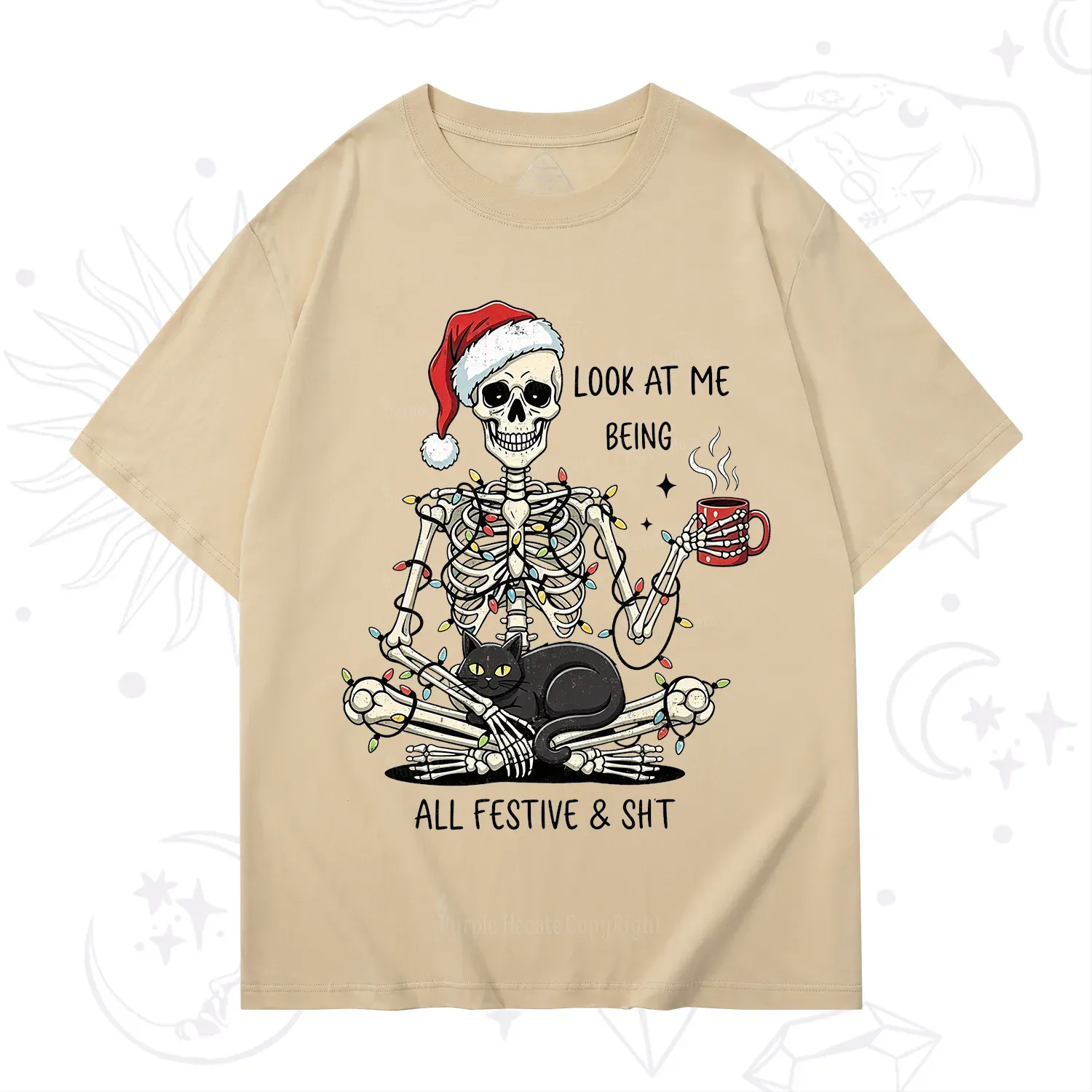Purplehecate Look At Me Being All Festive Christmas T-Shirt