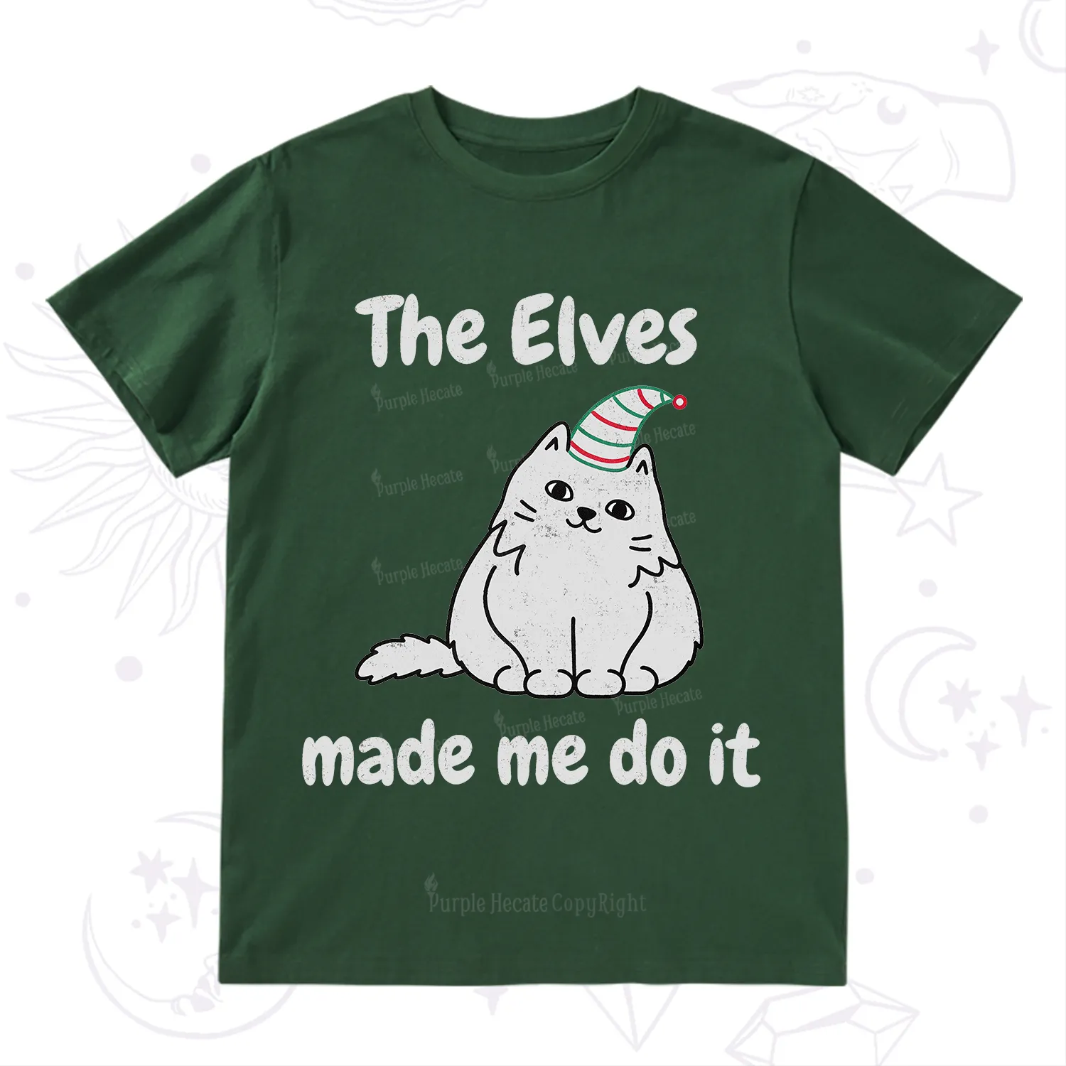 Purplehecate The Elves Made Me Do It Christmas T-Shirt