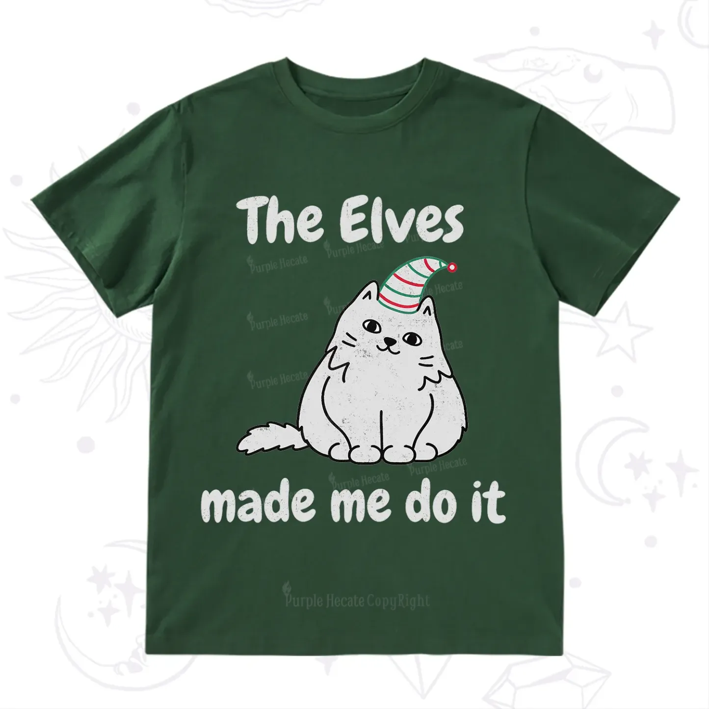 Purplehecate The Elves Made Me Do It Christmas T-Shirt