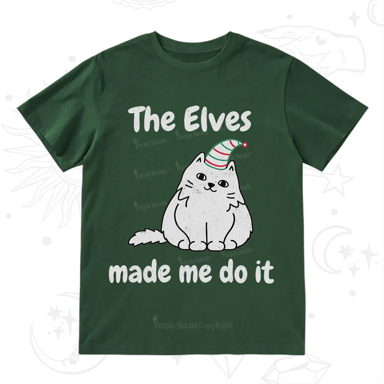 Purplehecate The Elves Made Me Do It Christmas T-Shirt