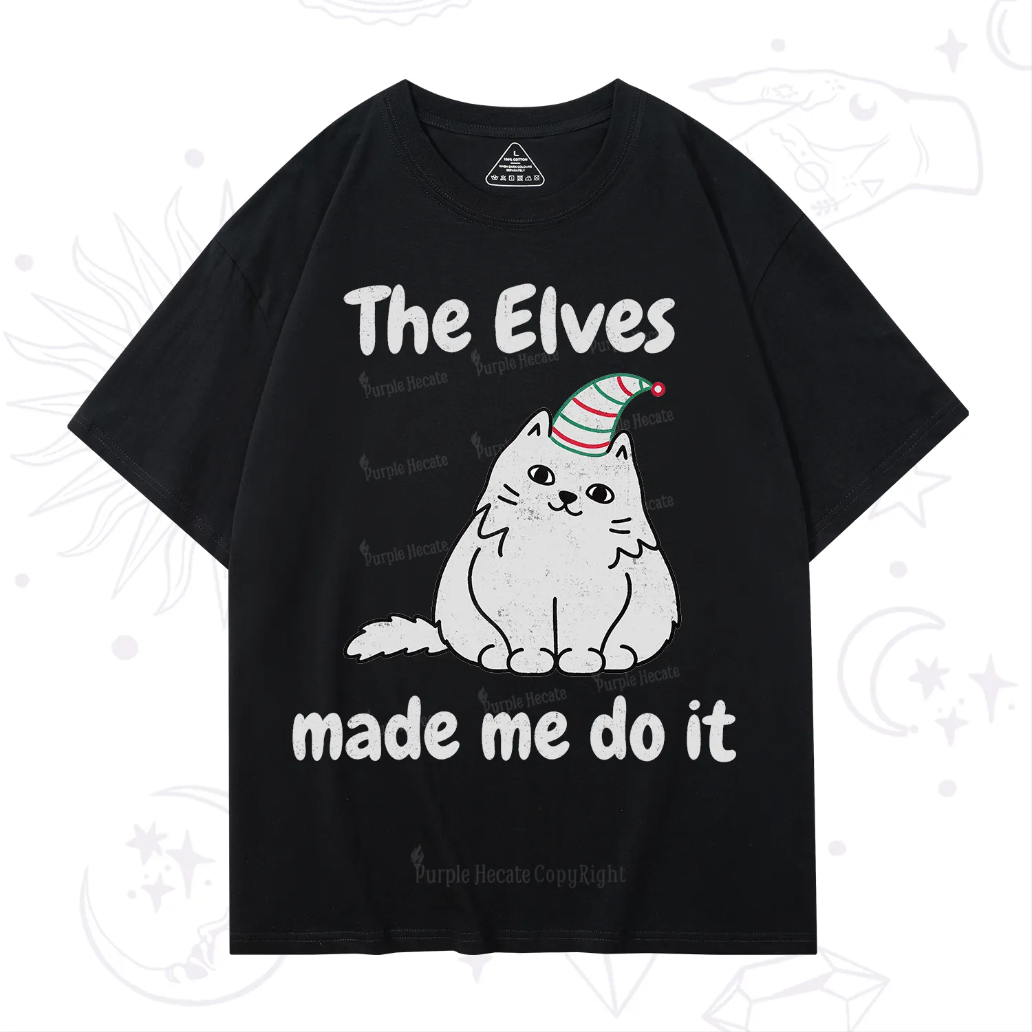 Purplehecate The Elves Made Me Do It Christmas T-Shirt