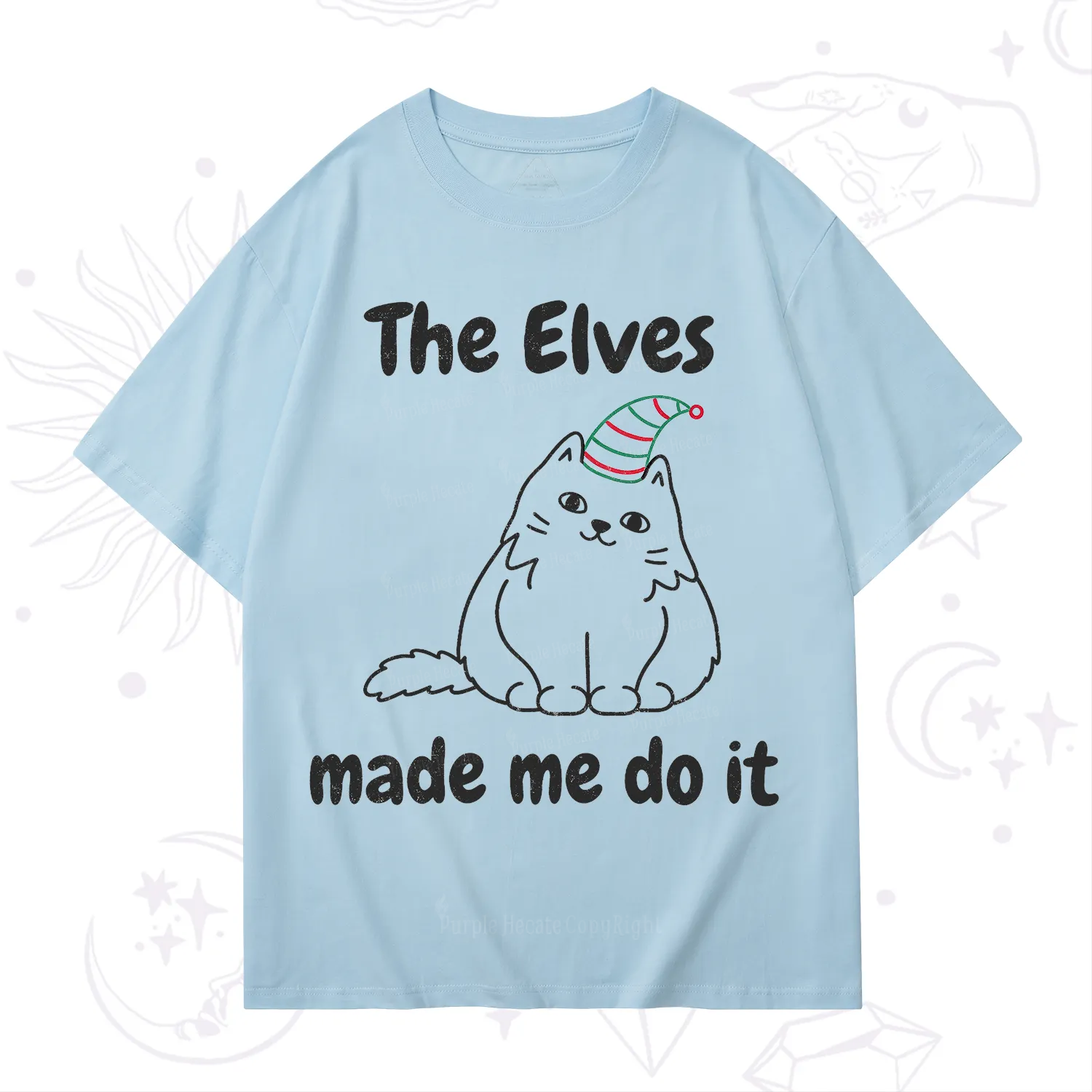 Purplehecate The Elves Made Me Do It Christmas T-Shirt