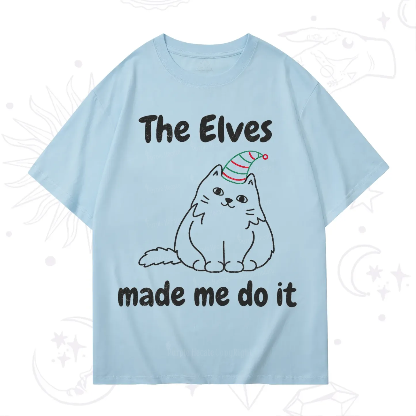 Purplehecate The Elves Made Me Do It Christmas T-Shirt