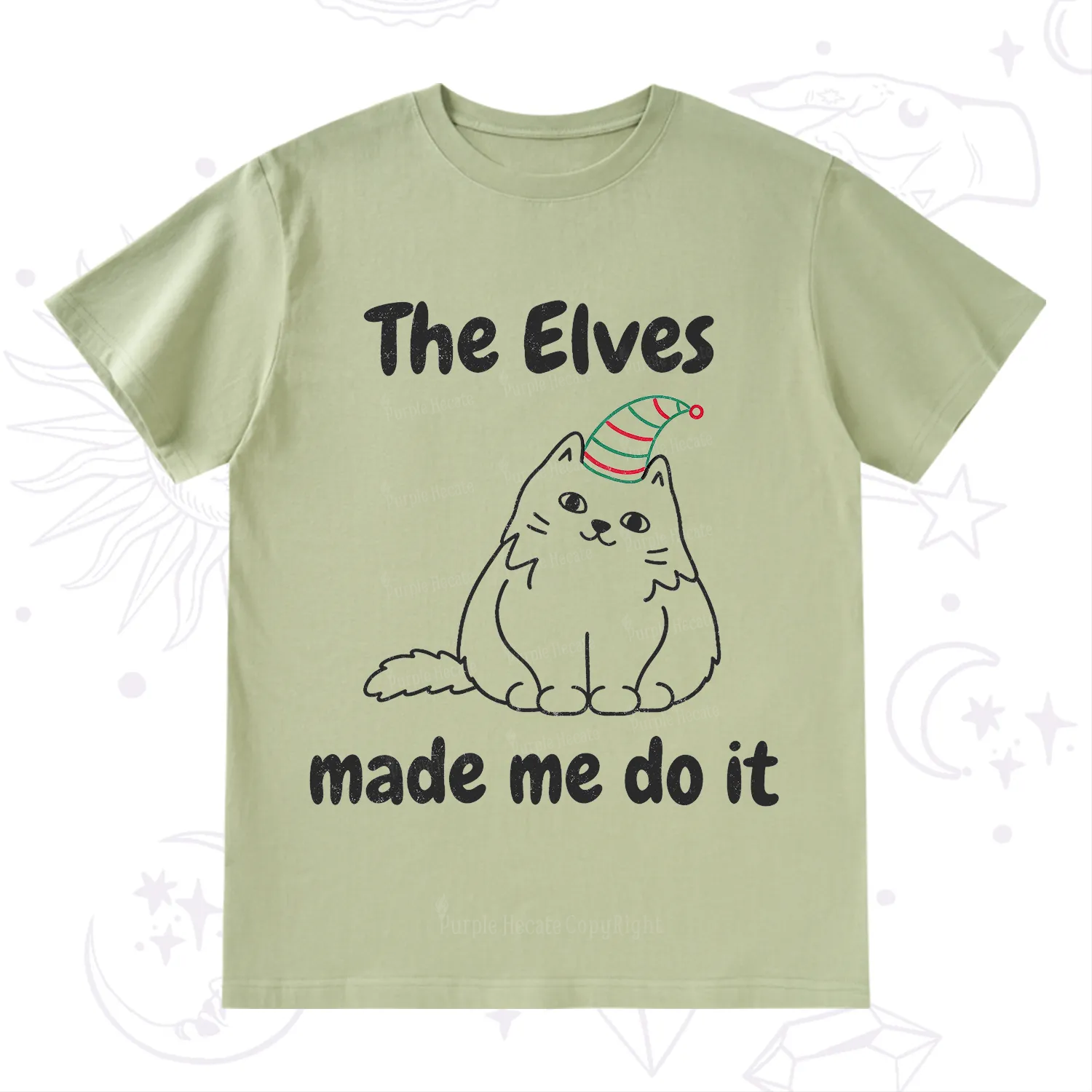 Purplehecate The Elves Made Me Do It Christmas T-Shirt