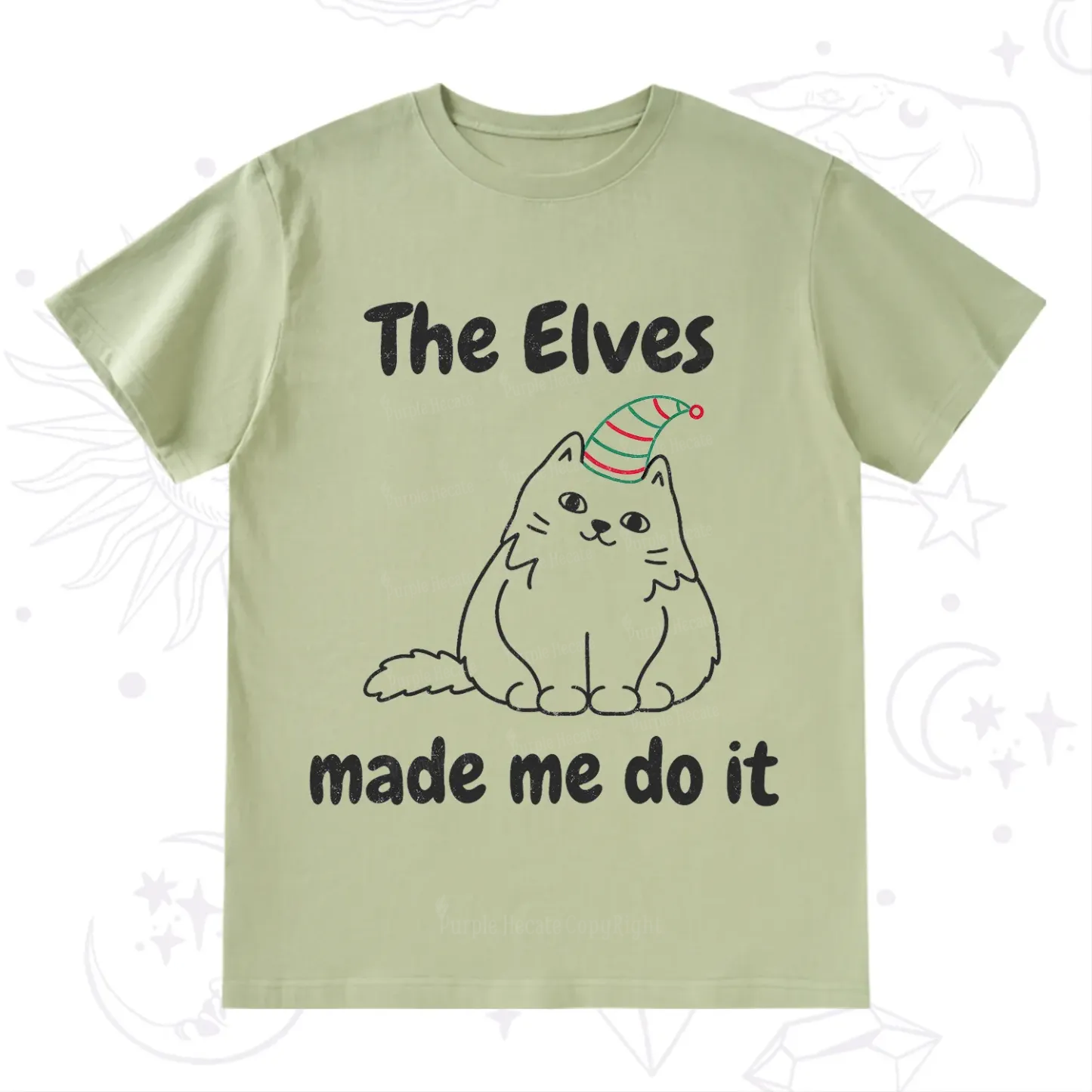 Purplehecate The Elves Made Me Do It Christmas T-Shirt