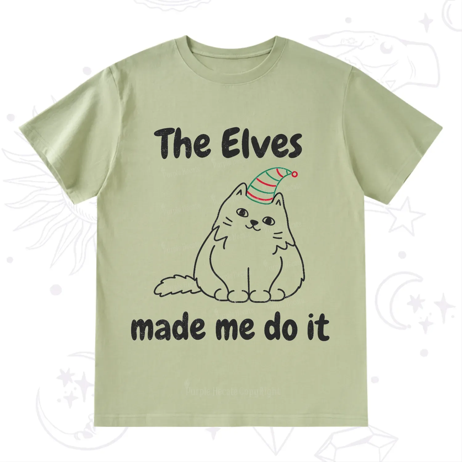 Purplehecate The Elves Made Me Do It Christmas T-Shirt