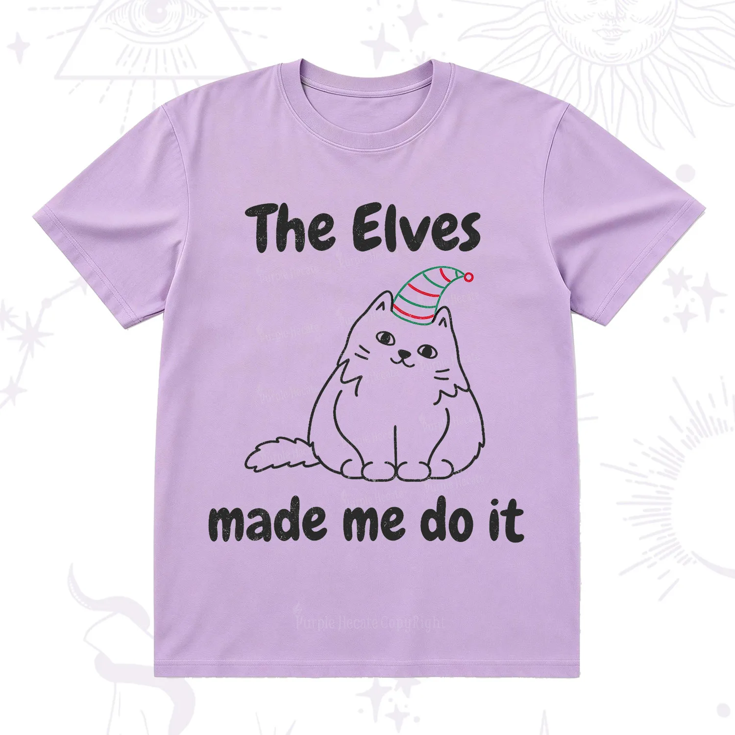 Purplehecate The Elves Made Me Do It Christmas T-Shirt
