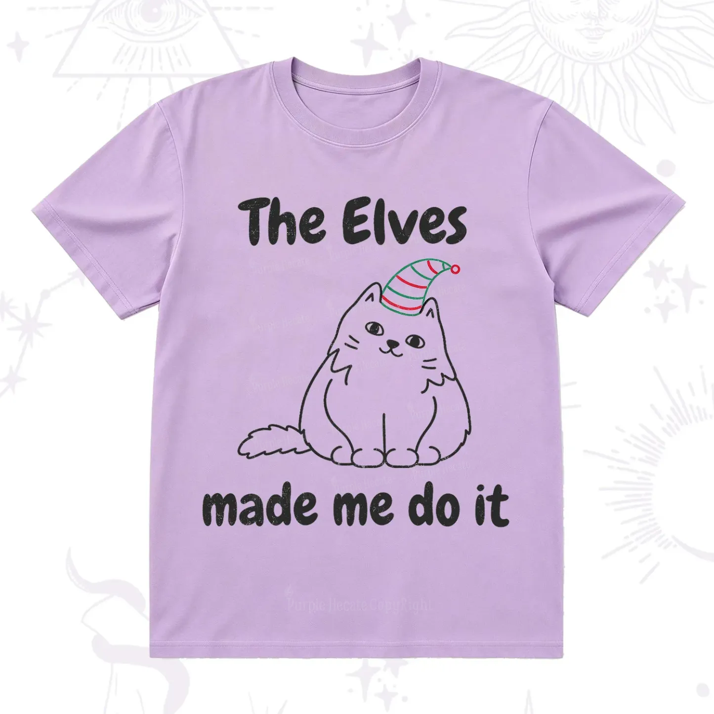 Purplehecate The Elves Made Me Do It Christmas T-Shirt