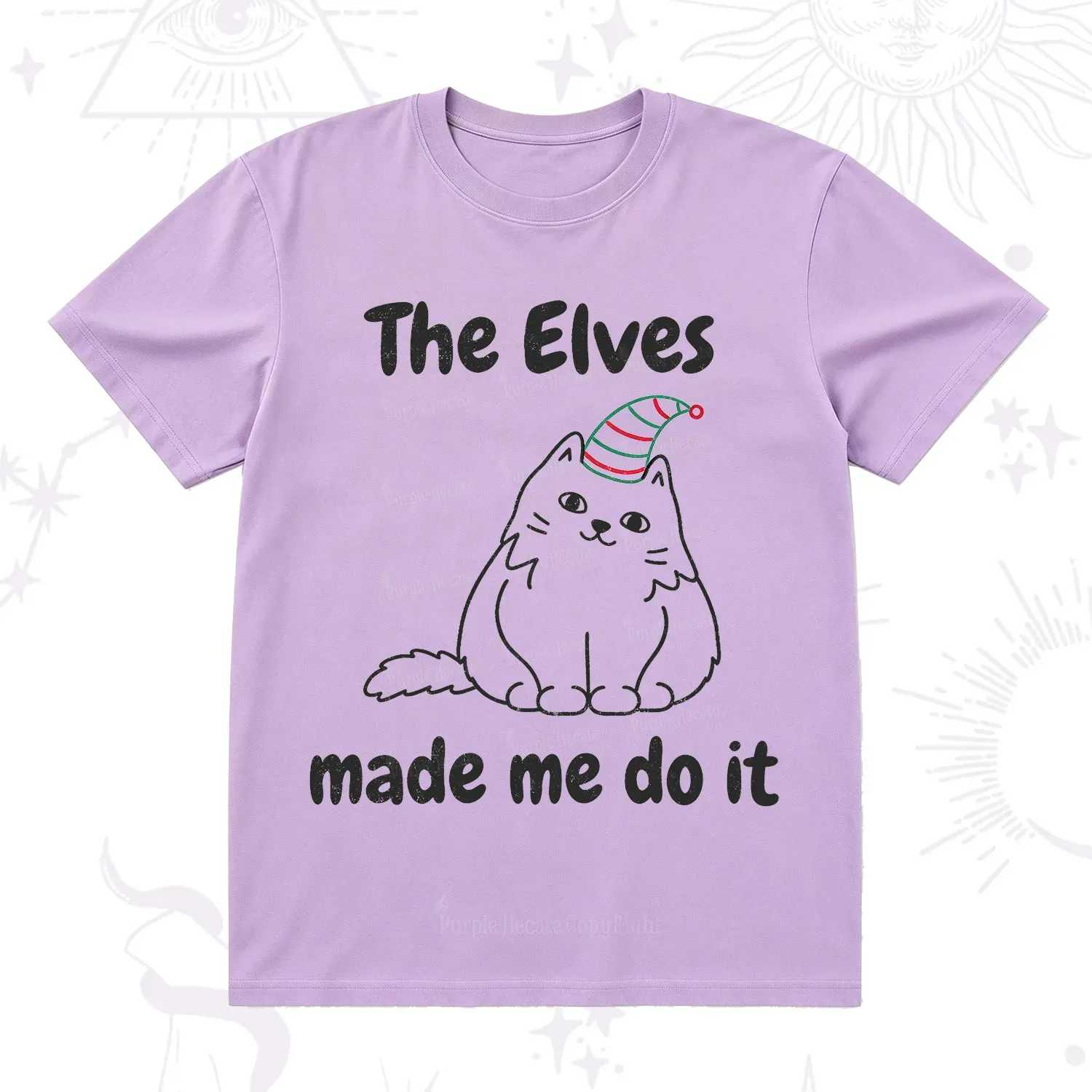 Purplehecate The Elves Made Me Do It Christmas T-Shirt