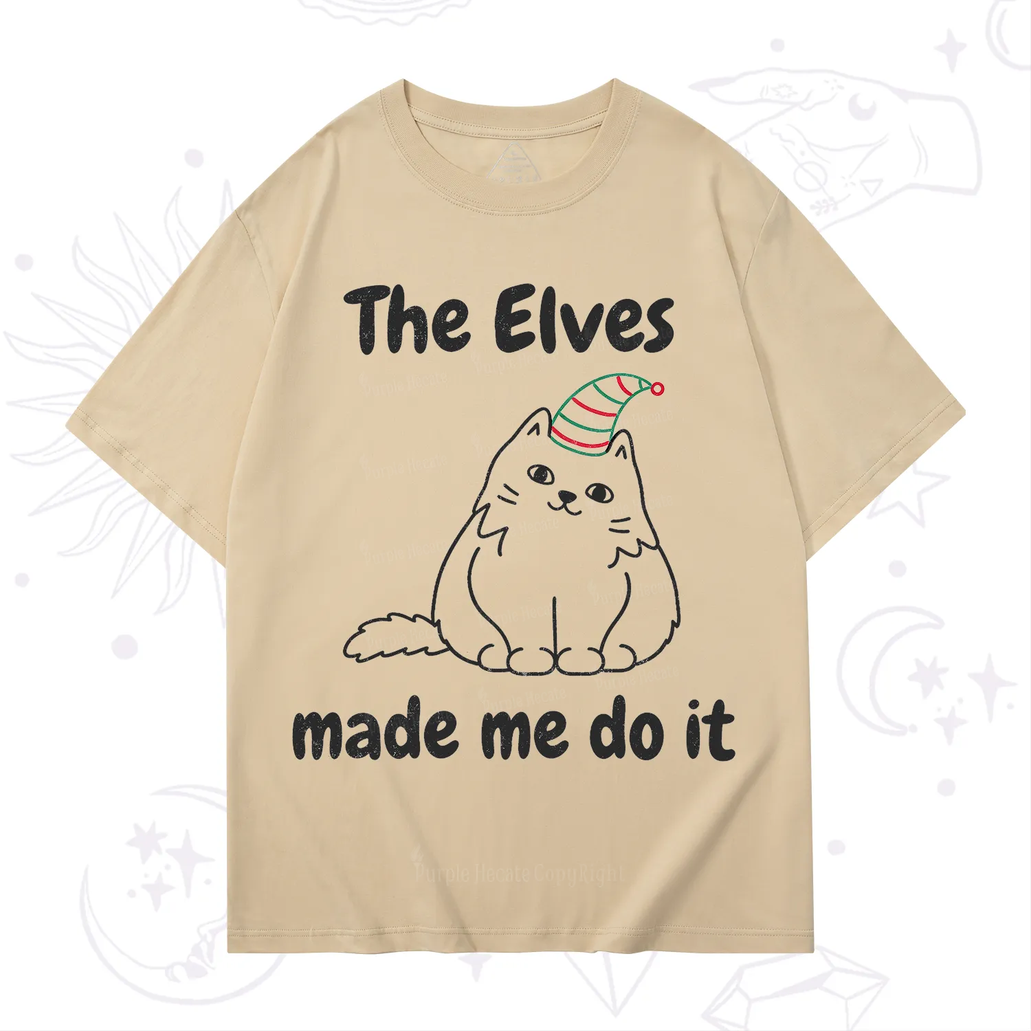 Purplehecate The Elves Made Me Do It Christmas T-Shirt
