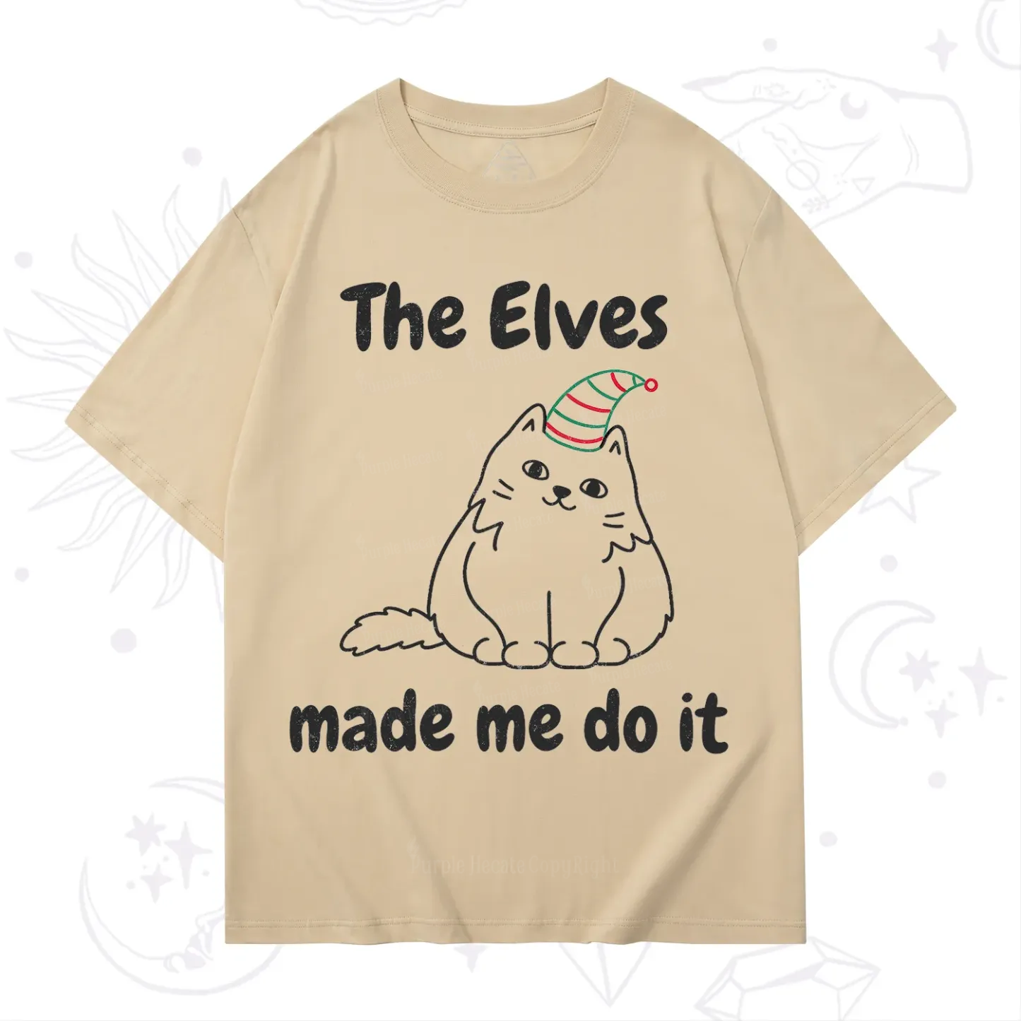 Purplehecate The Elves Made Me Do It Christmas T-Shirt