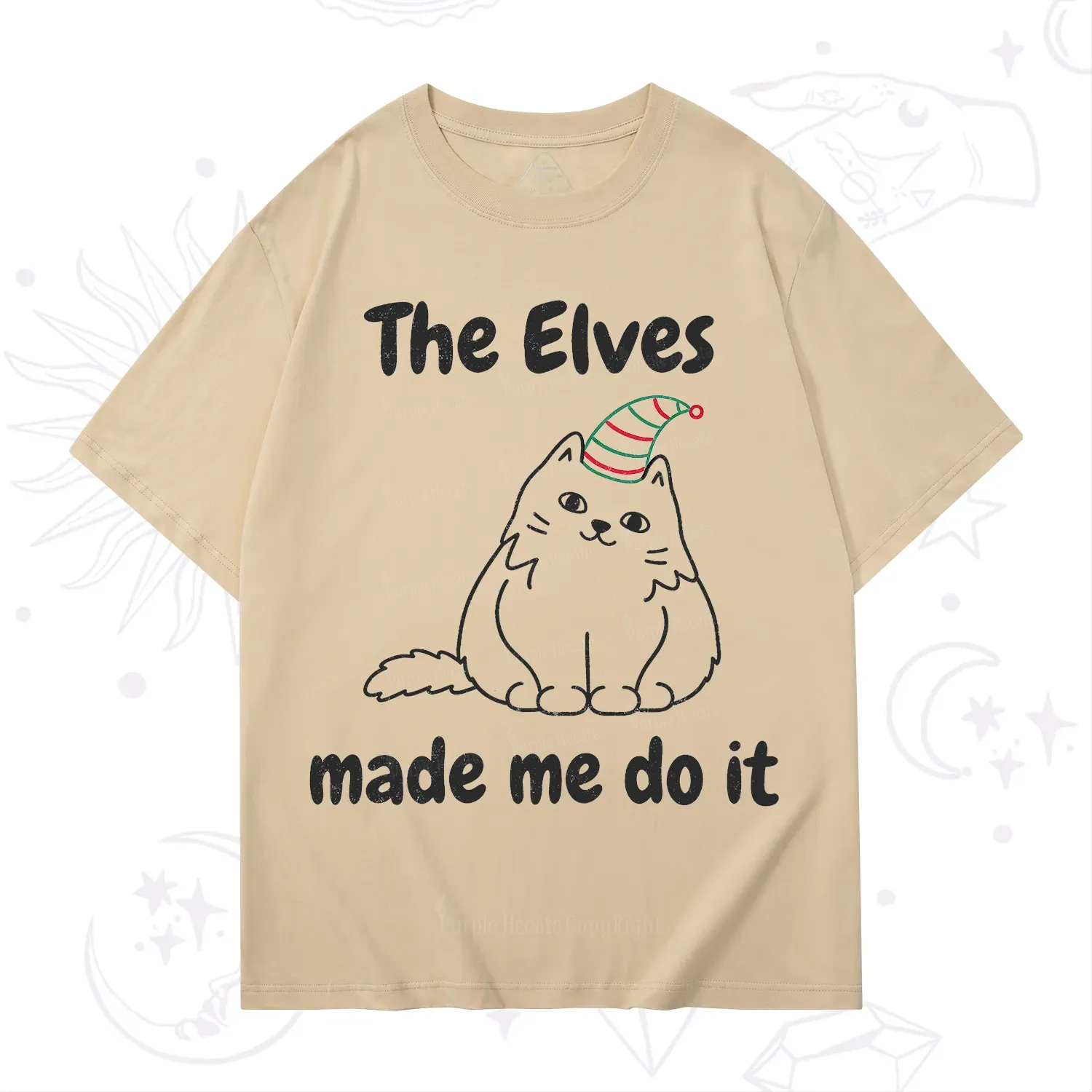 Purplehecate The Elves Made Me Do It Christmas T-Shirt