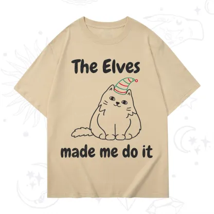 Purplehecate The Elves Made Me Do It Christmas T-Shirt
