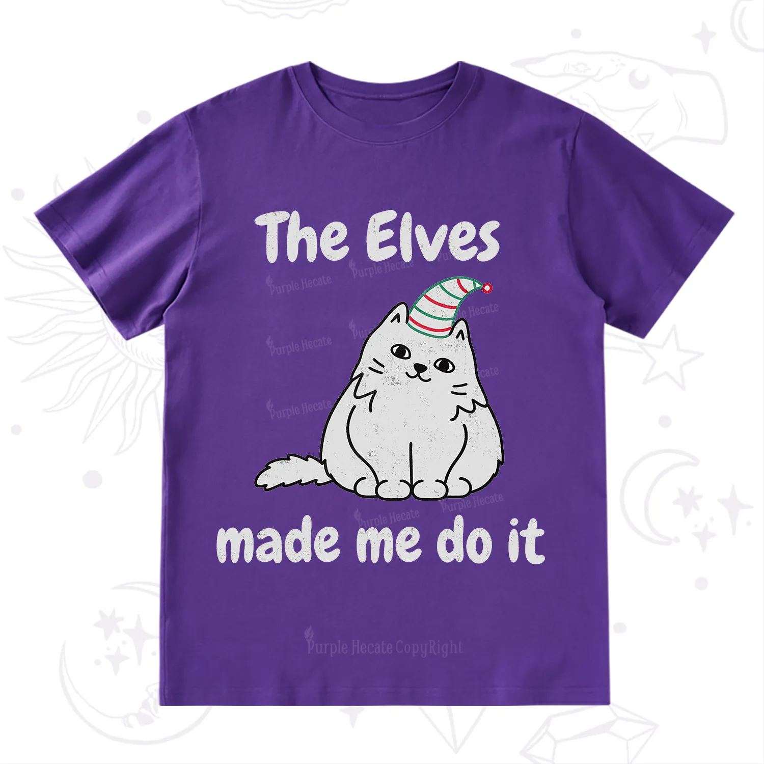 Purplehecate The Elves Made Me Do It Christmas T-Shirt