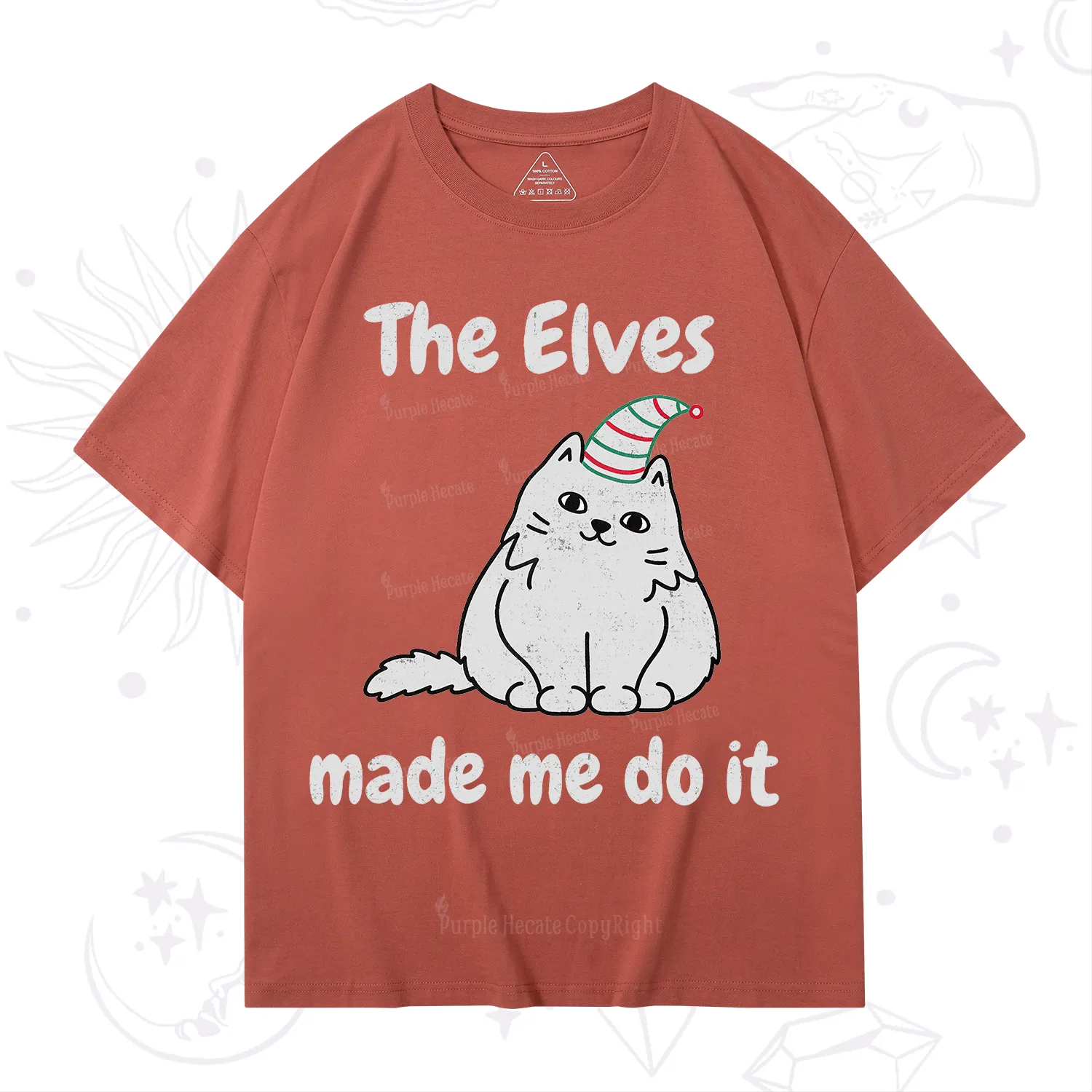 Purplehecate The Elves Made Me Do It Christmas T-Shirt