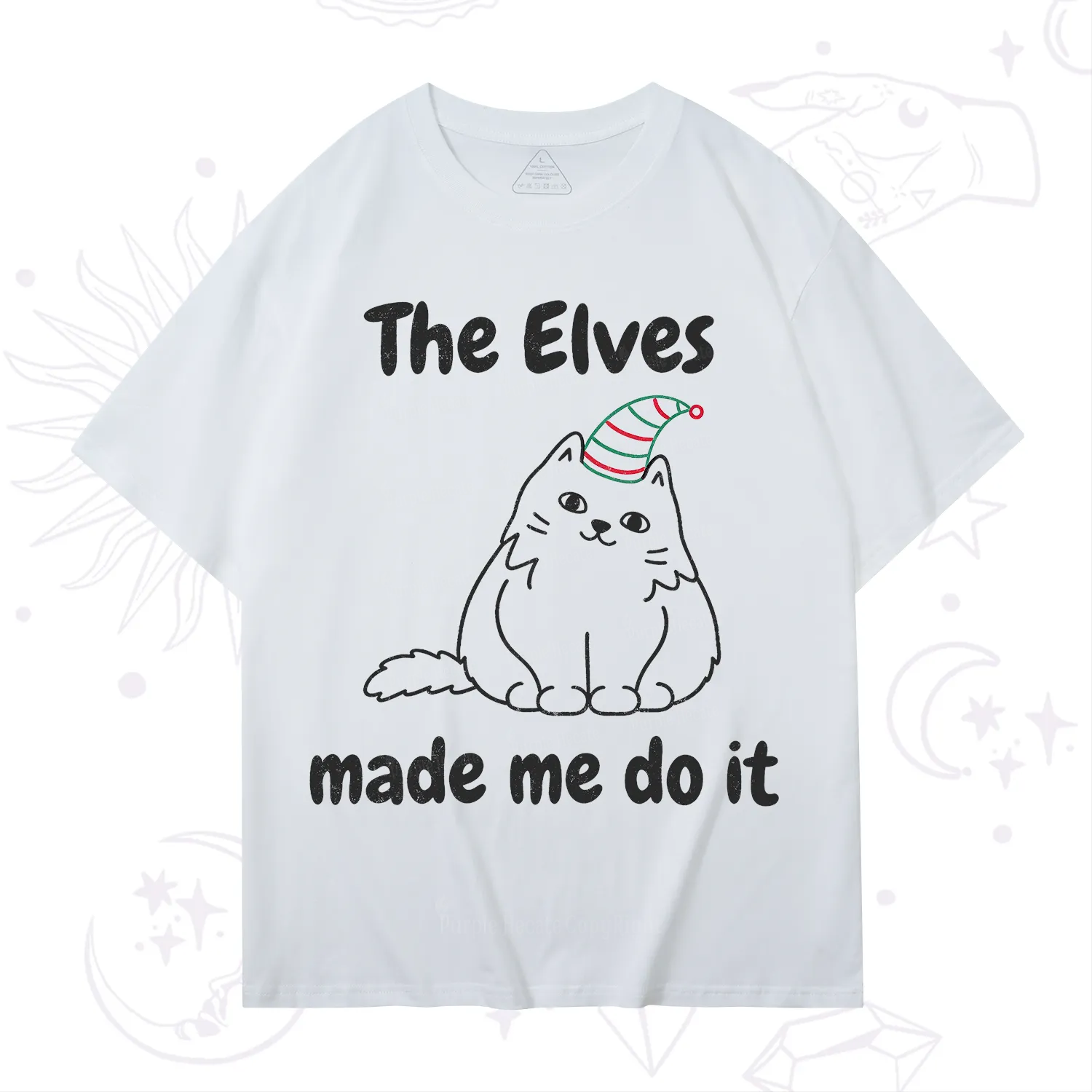Purplehecate The Elves Made Me Do It Christmas T-Shirt