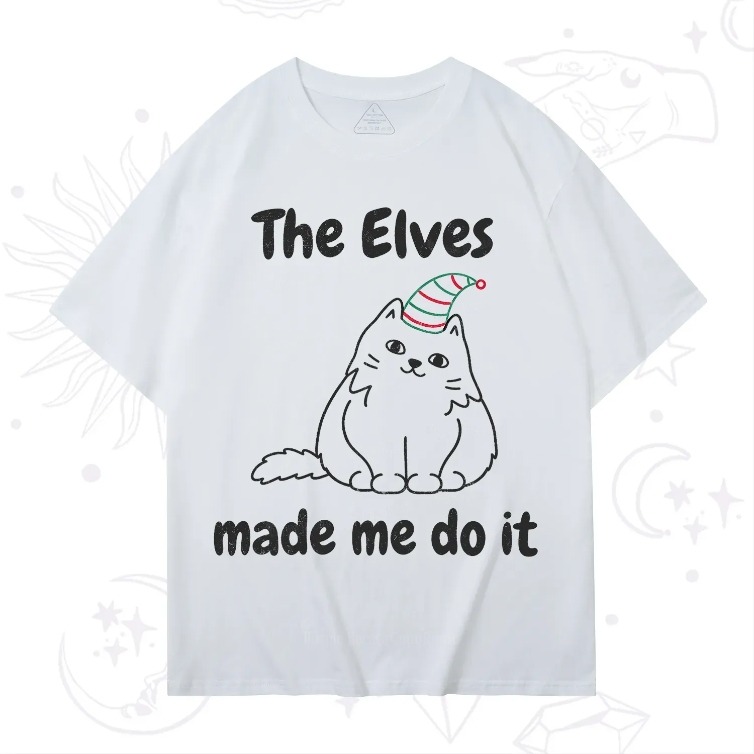 Purplehecate The Elves Made Me Do It Christmas T-Shirt