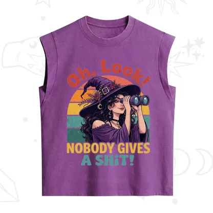 Purplehecate Oh Look Nobody Cares Witch Vintage Washed Tank