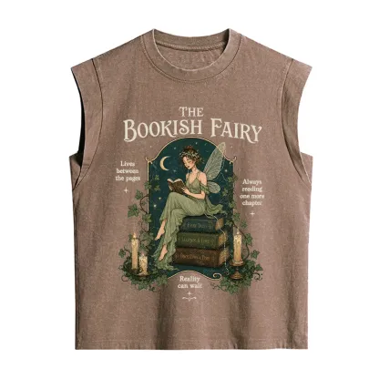 Purplehecate The Bookish Fairy Vintage Washed Tank