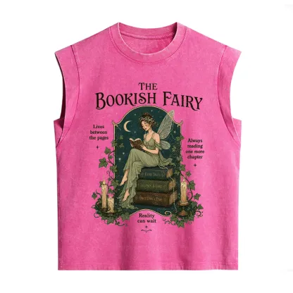 Purplehecate The Bookish Fairy Vintage Washed Tank