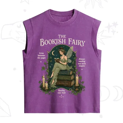 Purplehecate The Bookish Fairy Vintage Washed Tank