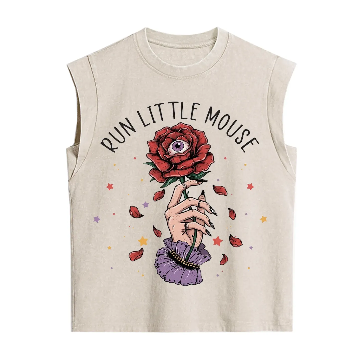 Purplehecate Run Little Mouse Vintage Washed Tank