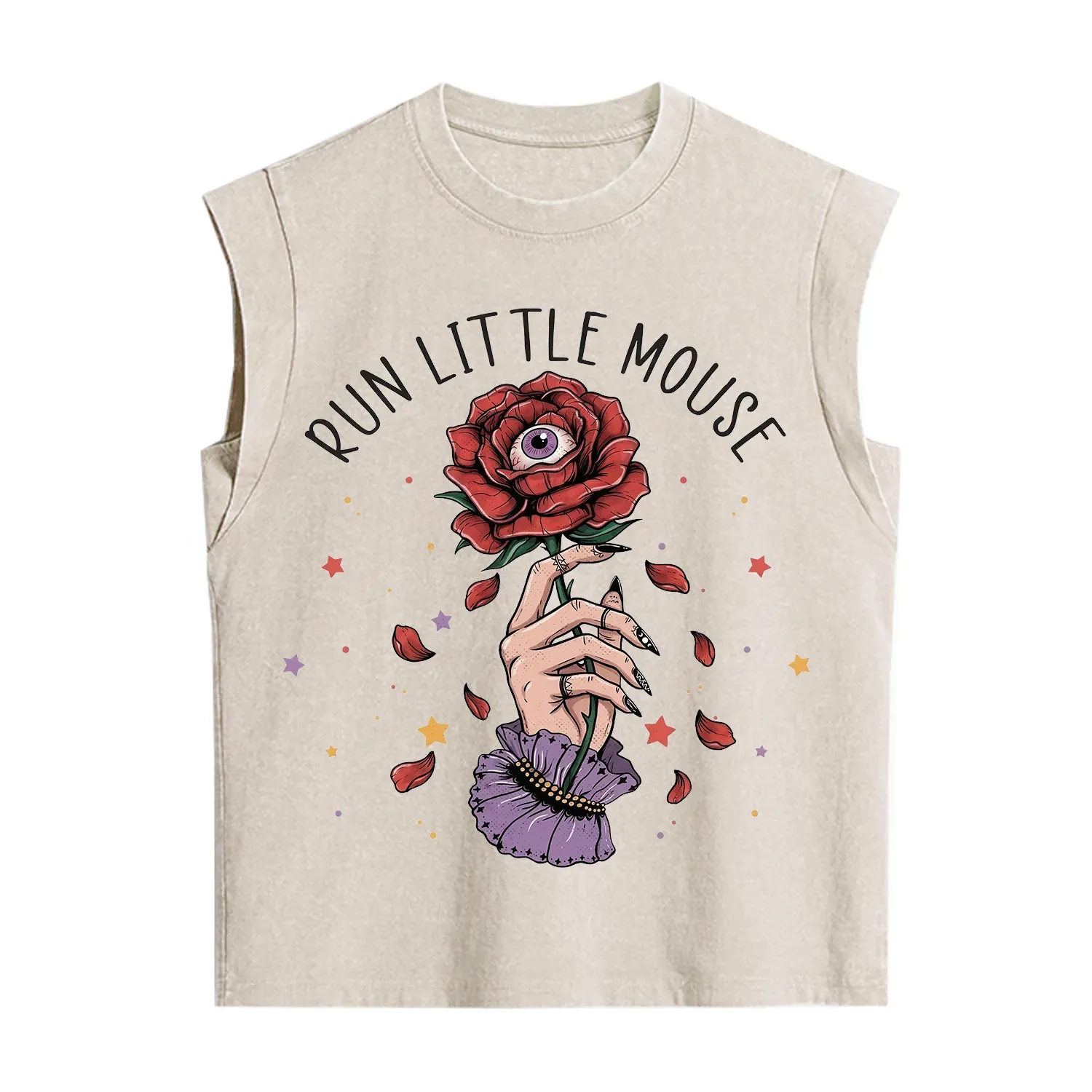 Purplehecate Run Little Mouse Vintage Washed Tank