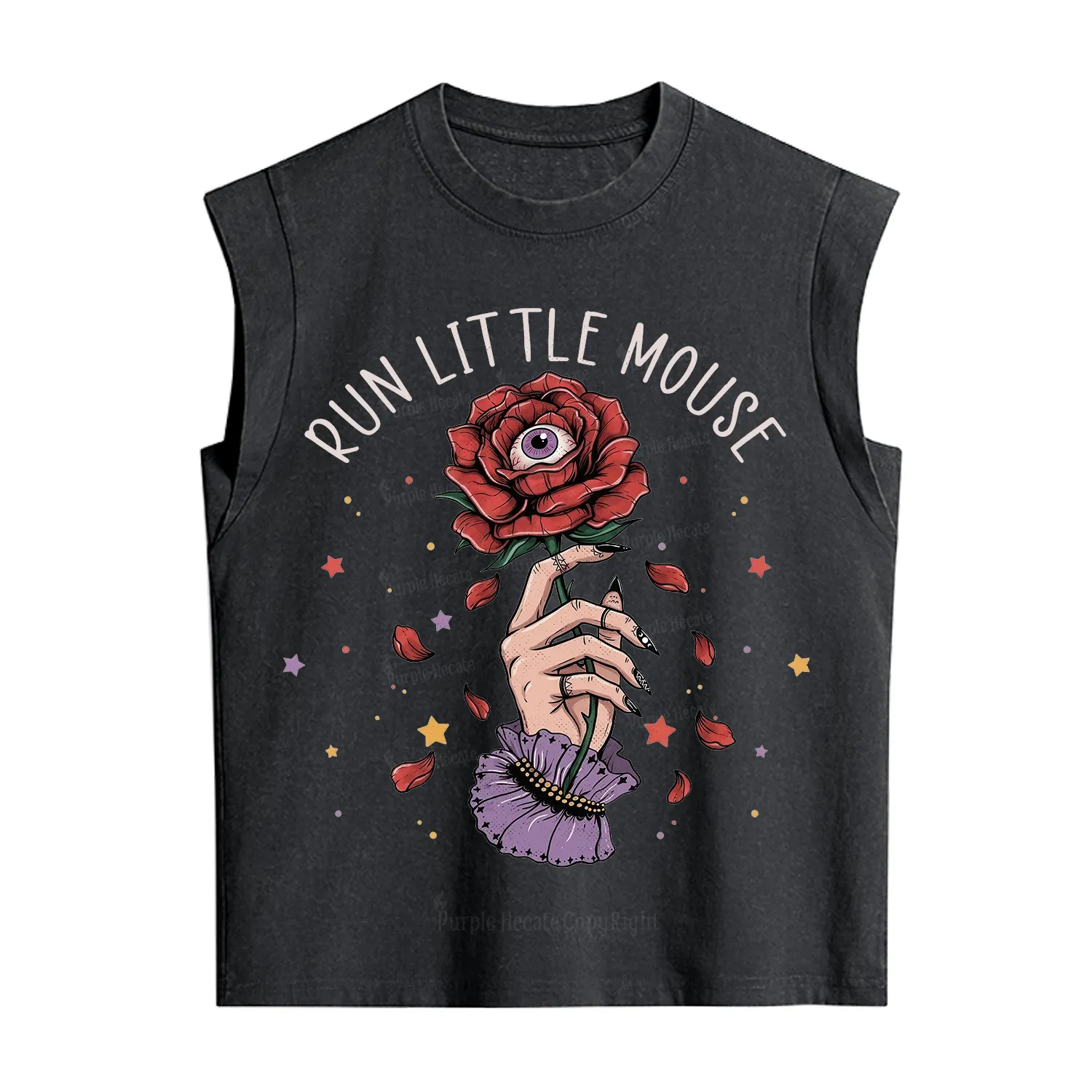 Purplehecate Run Little Mouse Vintage Washed Tank