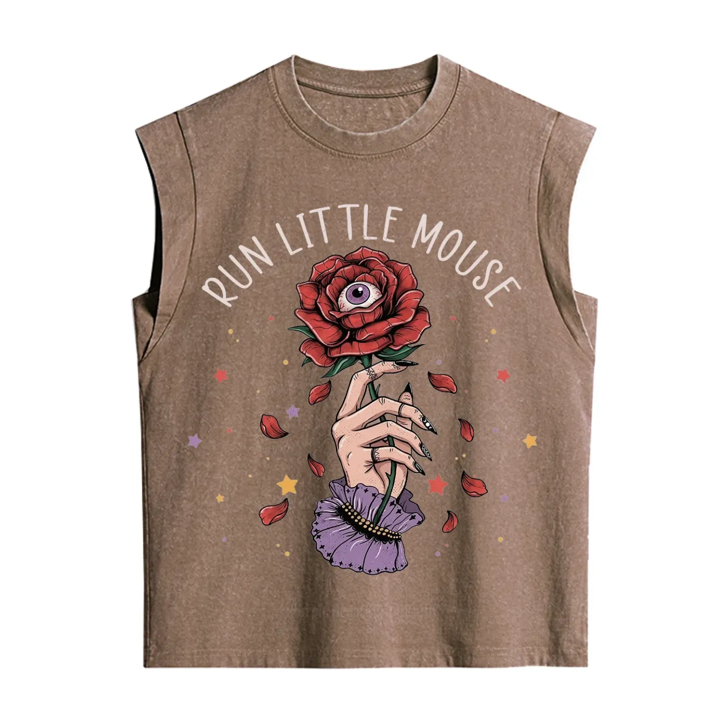 Purplehecate Run Little Mouse Vintage Washed Tank