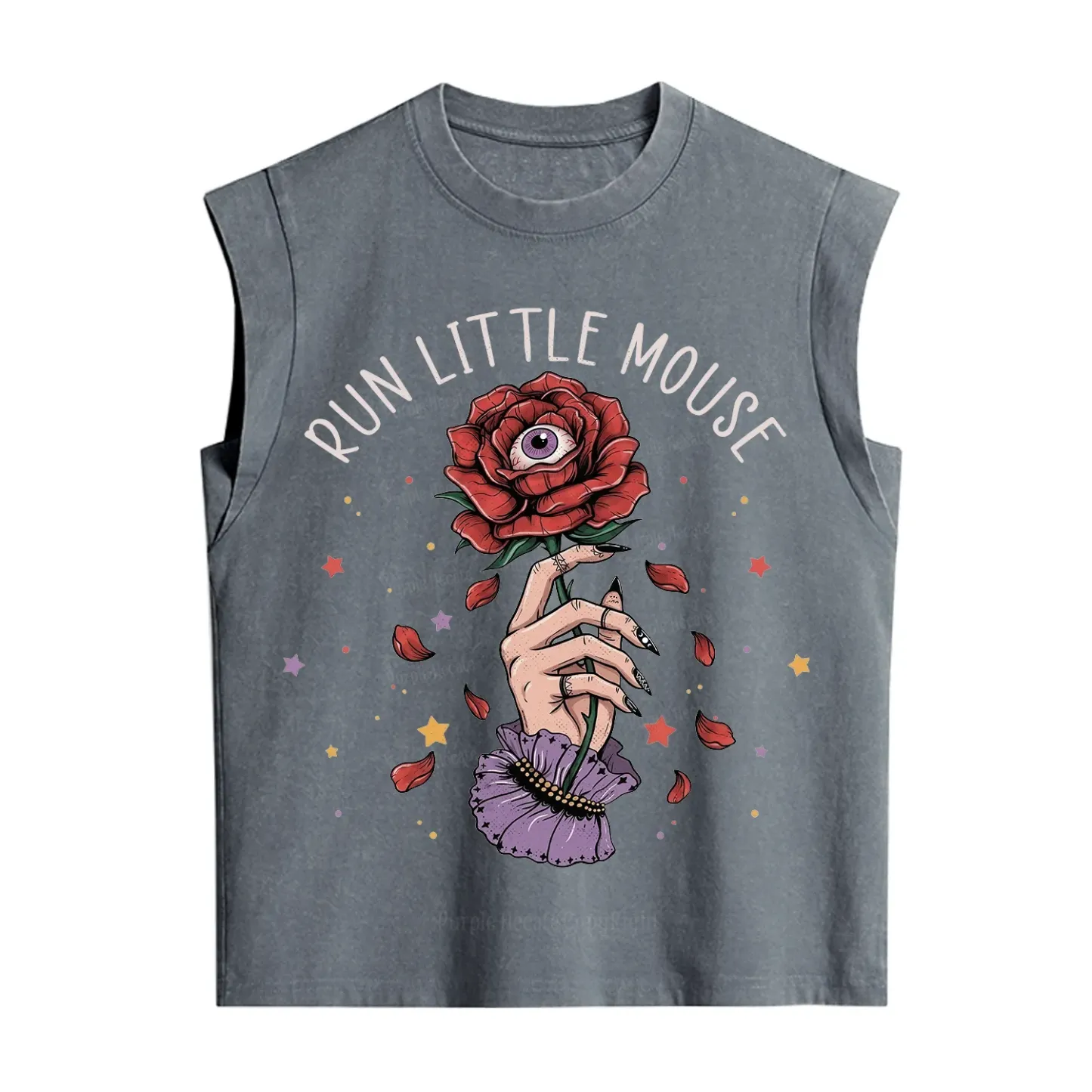Purplehecate Run Little Mouse Vintage Washed Tank