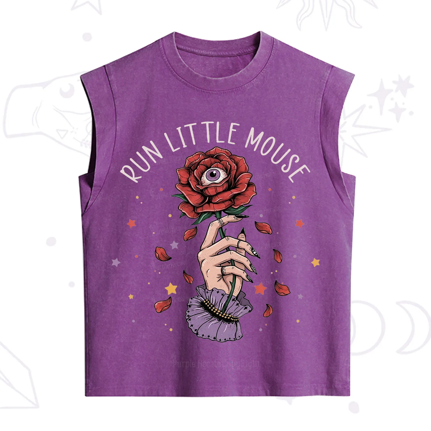 Purplehecate Run Little Mouse Vintage Washed Tank