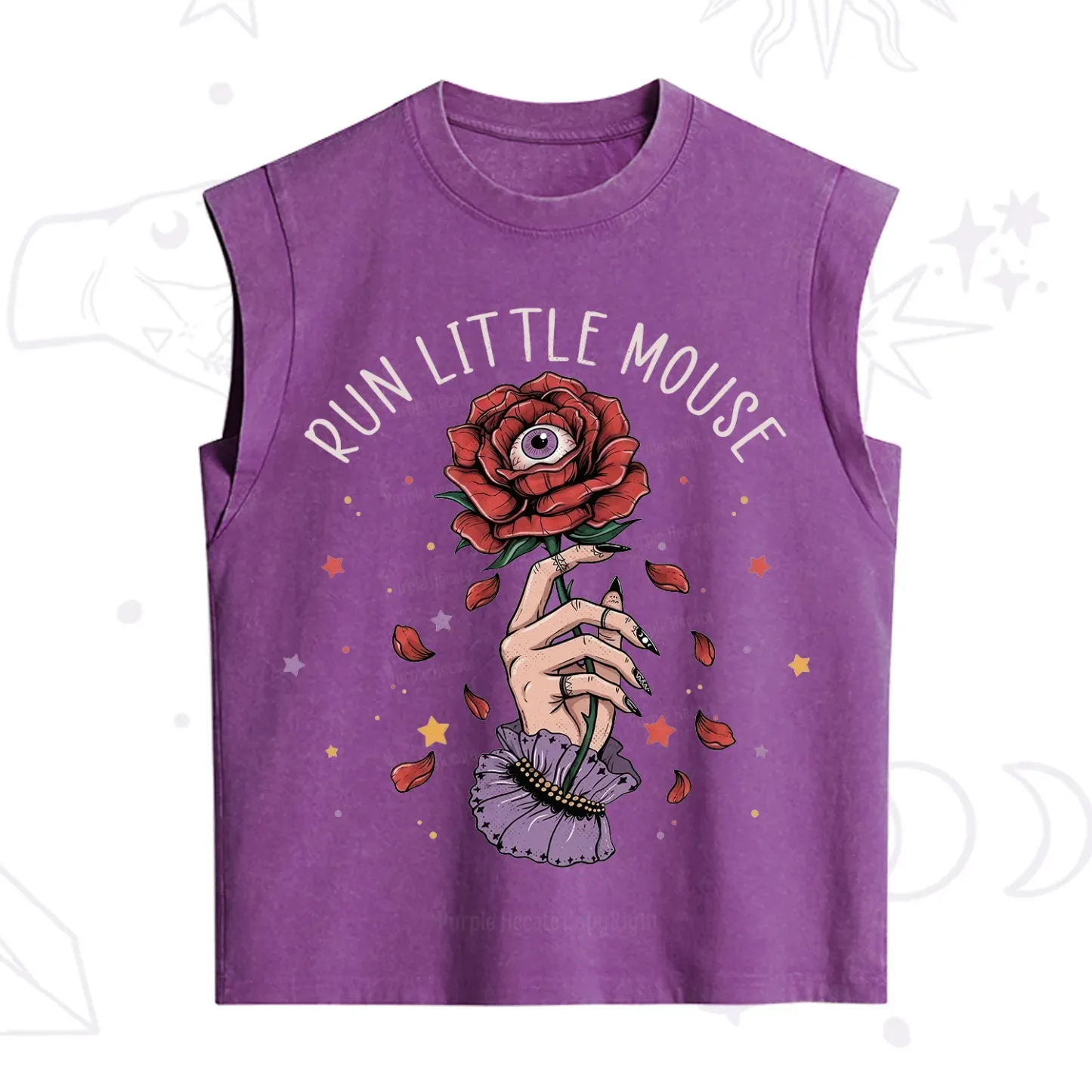 Purplehecate Run Little Mouse Vintage Washed Tank