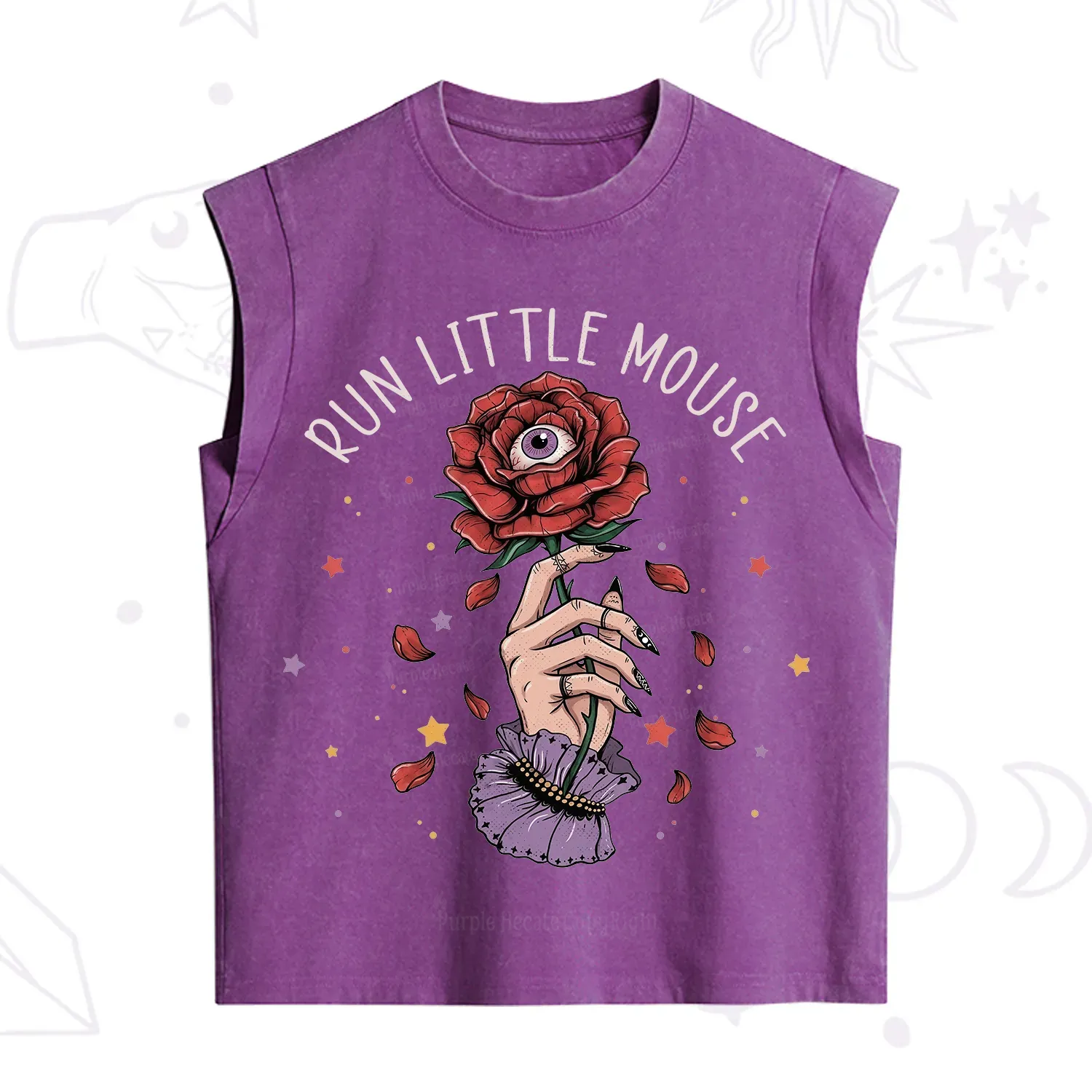 Purplehecate Run Little Mouse Vintage Washed Tank