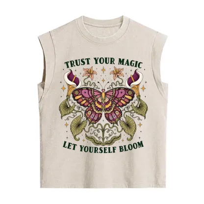Purplehecate Trust Your Magic Butterfly Vintage Washed Tank