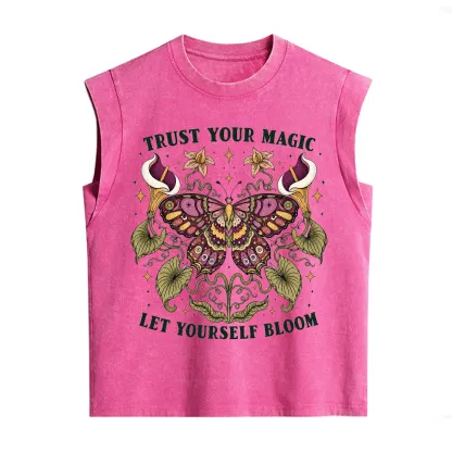 Purplehecate Trust Your Magic Butterfly Vintage Washed Tank