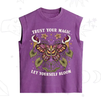 Purplehecate Trust Your Magic Butterfly Vintage Washed Tank