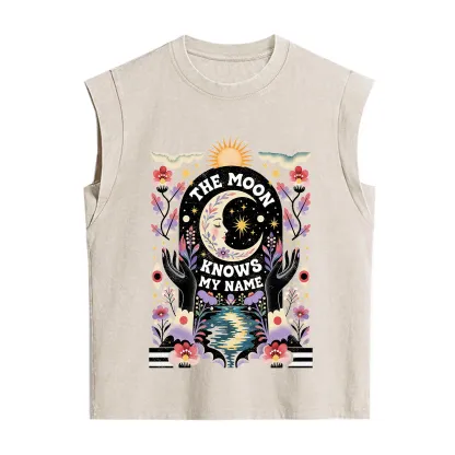 Purplehecate The Moon Knows My Name Vintage Washed Tank