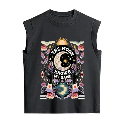 Purplehecate The Moon Knows My Name Vintage Washed Tank