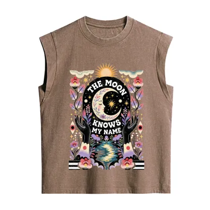 Purplehecate The Moon Knows My Name Vintage Washed Tank