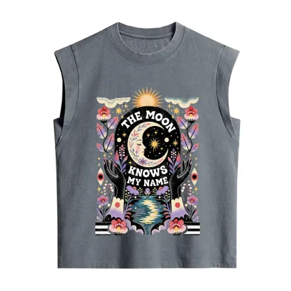 Purplehecate The Moon Knows My Name Vintage Washed Tank