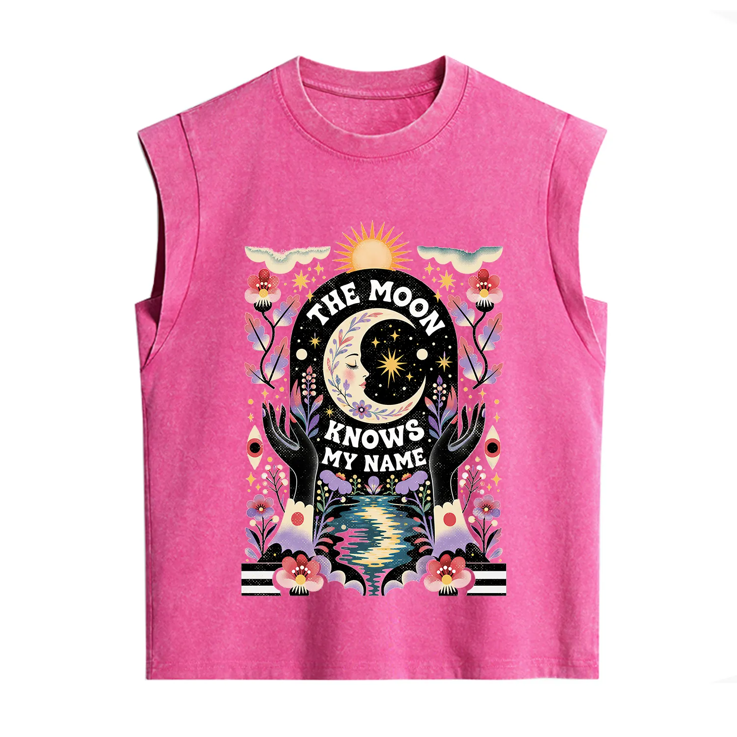 Purplehecate The Moon Knows My Name Vintage Washed Tank