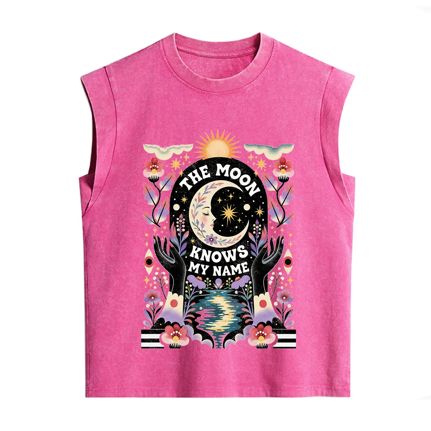 Purplehecate The Moon Knows My Name Vintage Washed Tank