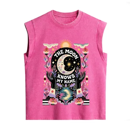 Purplehecate The Moon Knows My Name Vintage Washed Tank