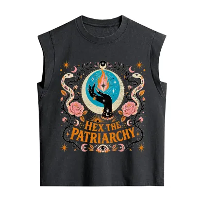 Purplehecate Hex The Patriarchy Vintage Washed Tank