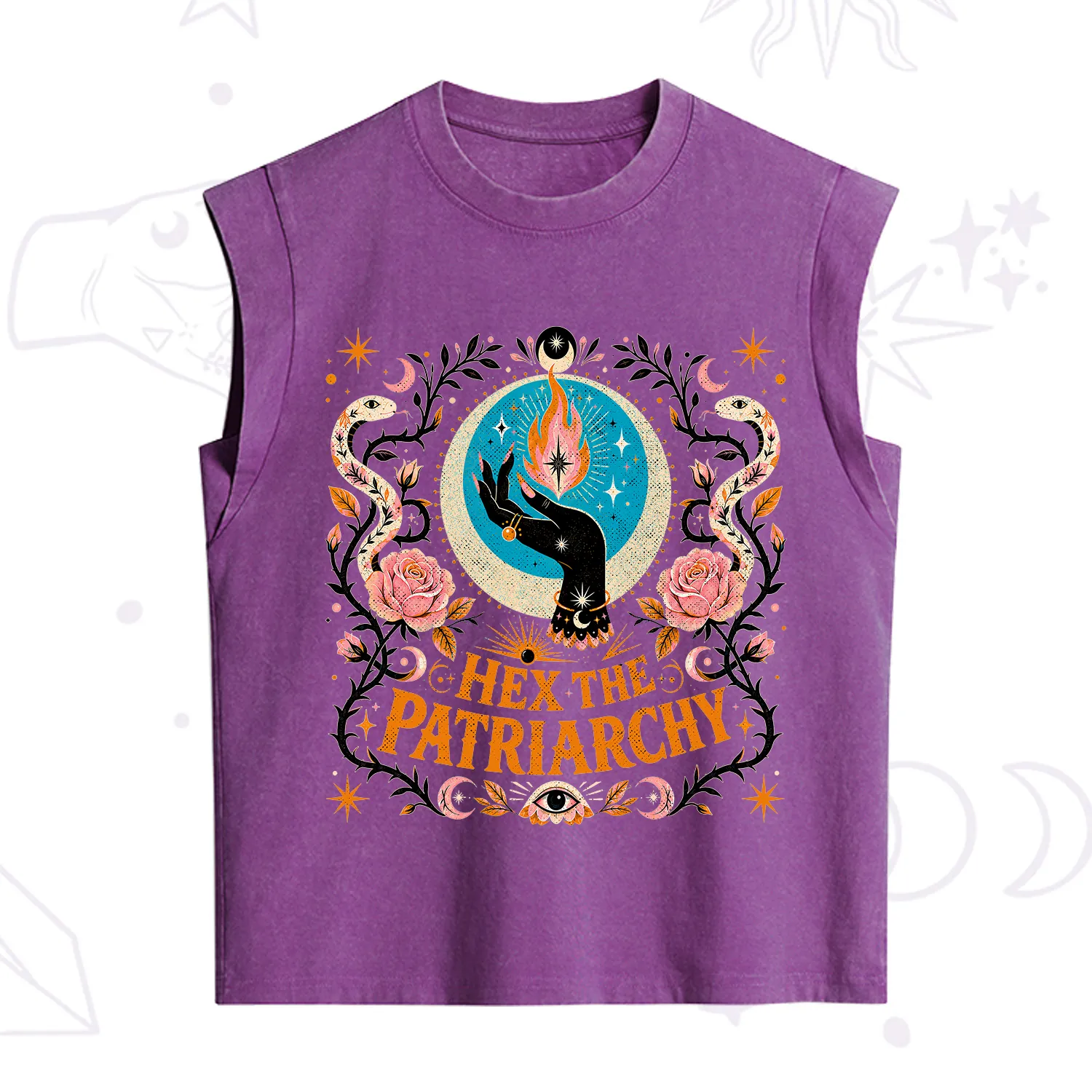 Purplehecate Hex The Patriarchy Vintage Washed Tank