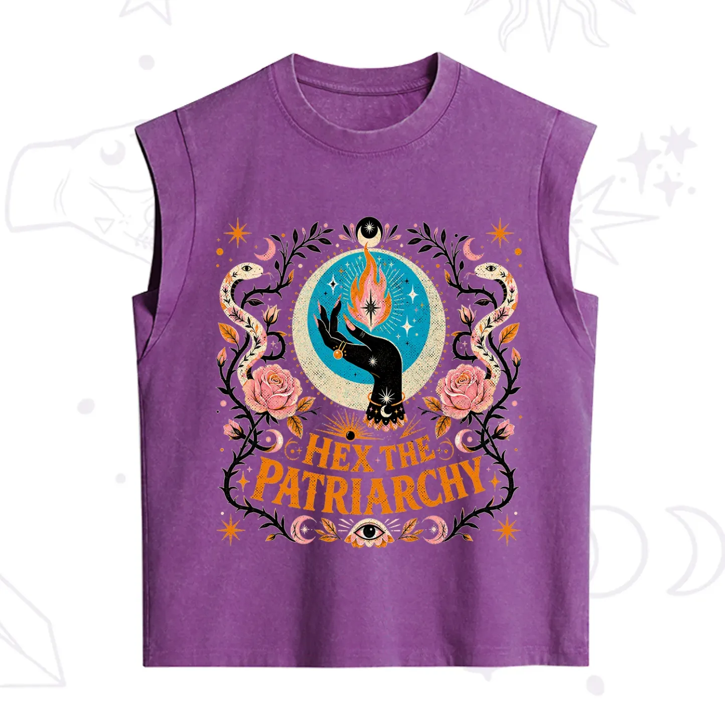 Purplehecate Hex The Patriarchy Vintage Washed Tank