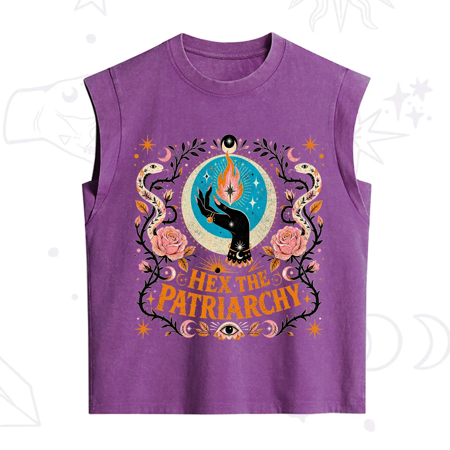 Purplehecate Hex The Patriarchy Vintage Washed Tank
